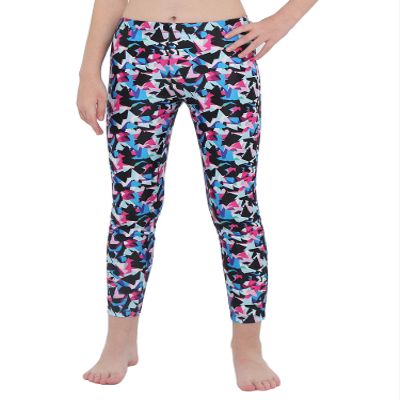 Hansber Kids Girls Tie Dye Running Pants High Waist Leggings Dance Sports Gymnastics Yoga Casualwear Diamond Colorful 12