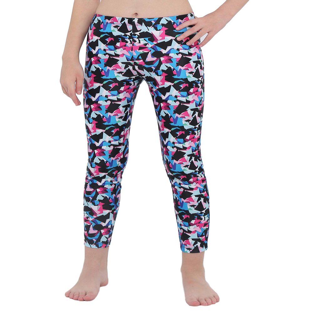 Hansber Kids Girls Tie Dye Running Pants High Waist Leggings Dance Sports Gymnastics Yoga Casualwear Diamond Colorful 12