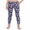 Hansber Kids Girls Tie Dye Running Pants High Waist Leggings Dance Sports Gymnastics Yoga Casualwear Diamond Colorful 12 view 1