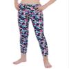 Hansber Kids Girls Tie Dye Running Pants High Waist Leggings Dance Sports Gymnastics Yoga Casualwear Diamond Colorful 12 view 3