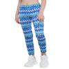 Hansber Kids Girls Tie Dye Running Pants High Waist Leggings Dance Sports Gymnastics Yoga Casualwear Green&Blue 4 view 1