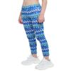 Hansber Kids Girls Tie Dye Running Pants High Waist Leggings Dance Sports Gymnastics Yoga Casualwear Green&Blue 4 view 2