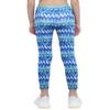Hansber Kids Girls Tie Dye Running Pants High Waist Leggings Dance Sports Gymnastics Yoga Casualwear Green&Blue 4 view 4