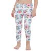Hansber Kids Girls Tie Dye Running Pants High Waist Leggings Dance Sports Gymnastics Yoga Casualwear White 4 view 3