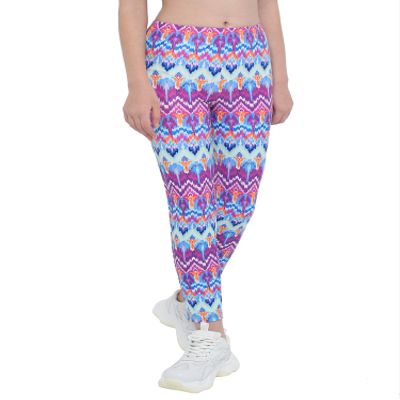 Hansber Kids Girls Tie Dye Running Pants High Waist Leggings Dance Sports Gymnastics Yoga Casualwear Purple&Pink 4
