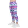 Hansber Kids Girls Tie Dye Running Pants High Waist Leggings Dance Sports Gymnastics Yoga Casualwear Purple&Pink 4 view 3