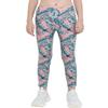 Hansber Kids Girls Tie Dye Running Pants High Waist Leggings Dance Sports Gymnastics Yoga Casualwear Orange Pink 6 view 2