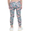 Hansber Kids Girls Tie Dye Running Pants High Waist Leggings Dance Sports Gymnastics Yoga Casualwear Orange Pink 4 view 4