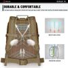 WINCENT Multi Function Military Tactical Assault Backpack with Double Stitching, Braided Handle, and Laser Cut Mole Webbing for Gear Attachment, Tan view 3