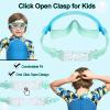 Seago Swim Goggles 2 Pack Anti-Fog Anti-UV Wide View Swimming Goggles for Kids 3-14 view 4