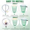Dovesun Fishing Net Fish Landing Net Foldable Fishing Replacement Net for Freshwater Saltwater Fishing Net Replacement Netting Green Color Handle/Frame Not Included view 4