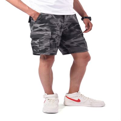 BACKBONE Men's Camouflage Cargo Shorts, MultiPocket BDU Style Casual Shorts (Black Camo, Size 32)