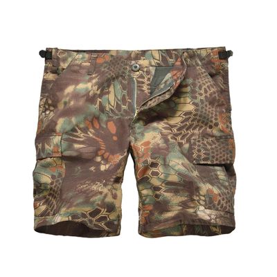 BACKBONE Men's Camouflage Cargo Shorts, MultiPocket BDU Style Casual Shorts (Green Python -Ripstop,Size 30)
