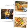 Vosarea Bento Pot Backpacking Cookware Hiking Cooking Kit Hiking Cooking Pot Outdoor Cooking Stove Portable Pot BBQ Kit Camping Seat Cushion Fold Tool Travel Stainless Steel view 4