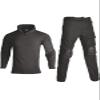 HARGLESMAN Men's Tactical Airsoft Long Sleeve Uniform Set Shirts Snug Fitting Top Shirt Practical Painting Ball Comfortable Breathable Soft Work Hiking Fishing Hunting Outdoor Suits Black XL view 1