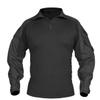 HARGLESMAN Men's Tactical Airsoft Long Sleeve Uniform Set Shirts Snug Fitting Top Shirt Practical Painting Ball Comfortable Breathable Soft Work Hiking Fishing Hunting Outdoor Suits Black XL view 2