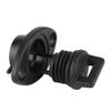 Asixxsix Easy to Install Boat Drain Plug, Black Universal Drain Plug, PVC/Plastic Kayak for Dinghy Boat Canoe view 1