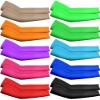 Geyoga 10 Pairs Kids Arm Sleeves Ice Cream Arm Sleeves Baseball Youth UV Protection Anti-slip Silk Covers(Mixing Colors,4-8 Years,Simple Pattern) view 1