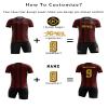 ORKY Boy Soccer Jersey Men Team Uniform Kids Customize Name Number Logo Football Short Long Sleeve Girl Soccer Shirt (Black 5XL) view 3