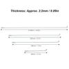 VGEBY Bike Spokes, 10pcs 80-310mm Stainless Steel Thickness Spokes 13G 2.2mm Cycling Accessory (220MM) view 2