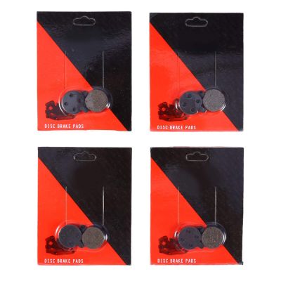EVTSCAN 4 Pairs Cycling Disc Brake Pads Black Resin Semimetal Disc Brake Pad Bicycle Brake Pad Replacement Kit for Mountain Bike Bicycle