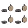 EVTSCAN 4 Pairs Cycling Disc Brake Pads Black Resin Semimetal Disc Brake Pad Bicycle Brake Pad Replacement Kit for Mountain Bike Bicycle view 2