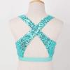 VernLan Girls Sleeveless Sequin Dance Crop Top Gymnastic Sports Vest Tank Top Shirts Jazz Modern Dance wear Costume Mint Green 6 view 2