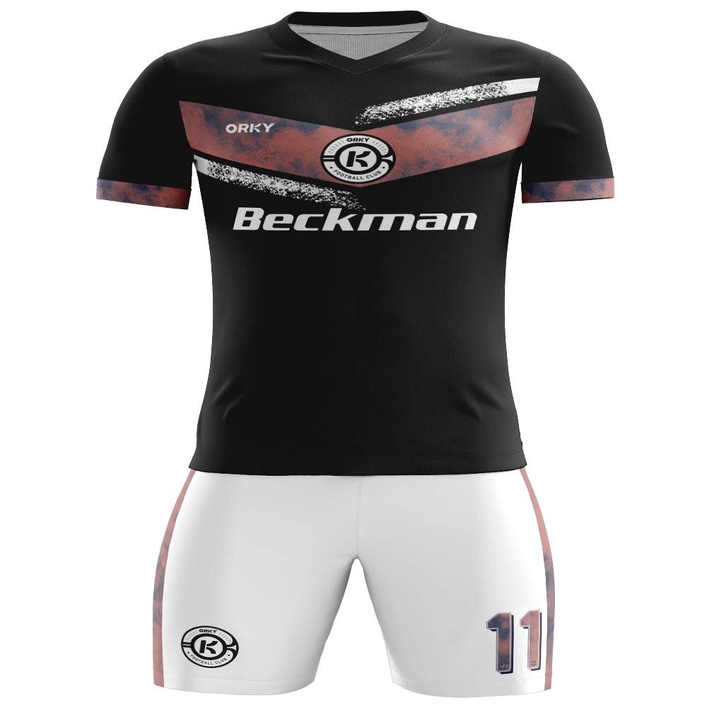 ORKY Customize Soccer Jersey, Men Kids Personalized Name Number Team Outfit, Women Custom Sport Uniform Eagle (Black L)