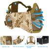 Yzpacc Airsoft Mask with Goggles, Foldable Half Face Airsoft Mesh Mask with Ear Protection for Paintball Shooting Cosplay CS Game view 3