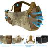 Yzpacc Airsoft Mask with Goggles, Foldable Half Face Airsoft Mesh Mask with Ear Protection for Paintball Shooting Cosplay CS Game view 3