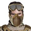 Yzpacc Airsoft Mask with Goggles, Foldable Half Face Airsoft Mesh Mask with Ear Protection for Paintball Shooting Cosplay CS Game view 4