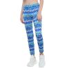 CHICTRY Girls Tie Dye Athletic Legging Pants Gymnastics Ballet Sports Tights Performance Dancewear Green&Blue 4 view 2