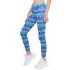 CHICTRY Girls Tie Dye Athletic Legging Pants Gymnastics Ballet Sports Tights Performance Dancewear Green&Blue 4 view 3