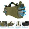 Yzpacc Airsoft Mask with Goggles, Foldable Half Face Airsoft Mesh Mask with Ear Protection for Paintball Shooting Cosplay CS Game view 3