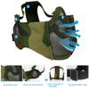 Yzpacc Airsoft Mask with Goggles, Foldable Half Face Airsoft Mesh Mask with Ear Protection for Paintball Shooting Cosplay CS Game view 3