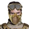 Yzpacc Airsoft Mask with Goggles, Foldable Half Face Airsoft Mesh Mask with Ear Protection for Paintball Shooting Cosplay CS Game view 4