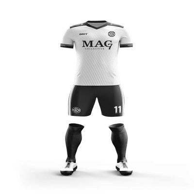ORKY Custom Soccer Jersey with Short Men Kids Personalized Name Number Logo Shirt Football Team Uniform Water Kylin(White 3XS)