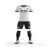 ORKY Custom Soccer Jersey with Short Men Kids Personalized Name Number Logo Shirt Football Team Uniform Water Kylin(White 3XS) view 1