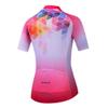 BIYINGEE Women's Cycling Jersey Short Sleeve Sweat Wicking White Red Size M view 2