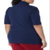 Amazon Essentials Women's Cotton Modal Draped Puff Sleeve Turtleneck, Navy, Small view 4