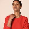 Amazon Essentials Women's Fleece Crewneck Pullover Sweatshirt (Available in Plus Size), Red, Medium view 4