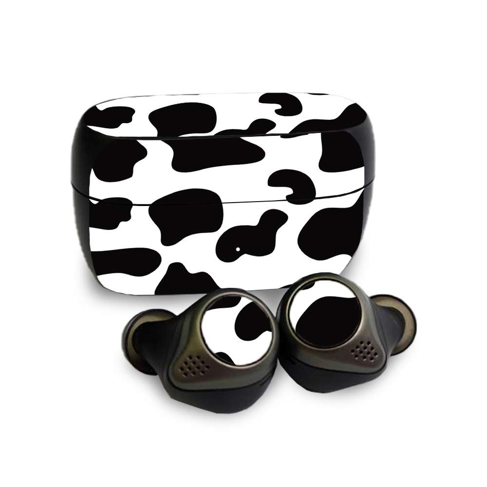 MightySkins Skin Compatible with Jabra Elite 85T - Cow Print | Protective, Durable, and Unique Vinyl Decal wrap Cover | Easy to Apply, Remove, and Change Styles | Made in The USA