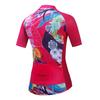 BIYINGEE Women's Cycling Jersey Short Sleeve Sweat Wicking Flower Red Size 4XL view 2