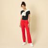 Amazon Essentials Women's Straight Leg Sweatpants with Drawstring for Women, Fleece - (Available in Plus Size), Red, XX-Large view 3
