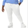 Amazon Essentials Women's Fleece Jogger Sweatpant (Available in Plus Size), White, X-Large view 4