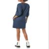 Amazon Essentials Women's Fleece Blouson Sleeve Boatneck Sweatshirt Dress (Available in Plus Size), Navy, Small view 2