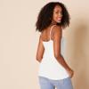 Amazon Essentials Women's Slim-Fit Camisole, Pack of 4, Black/Charcoal Heather/Dusty Pink/White, X-Large view 3