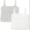 Amazon Essentials Women's Maternity Nursing Tops, Pregnancy Clothes with Adjustable Straps and Built-in Shelf Bra, Pack of 2, Light Grey Heather, Medium