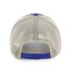 47 MLB Trawler Primary Logo Team Color Mesh Trucker Clean Up Adjustable Hat, Adult One Size Fits All - Los Angeles Dodgers Blue view 2
