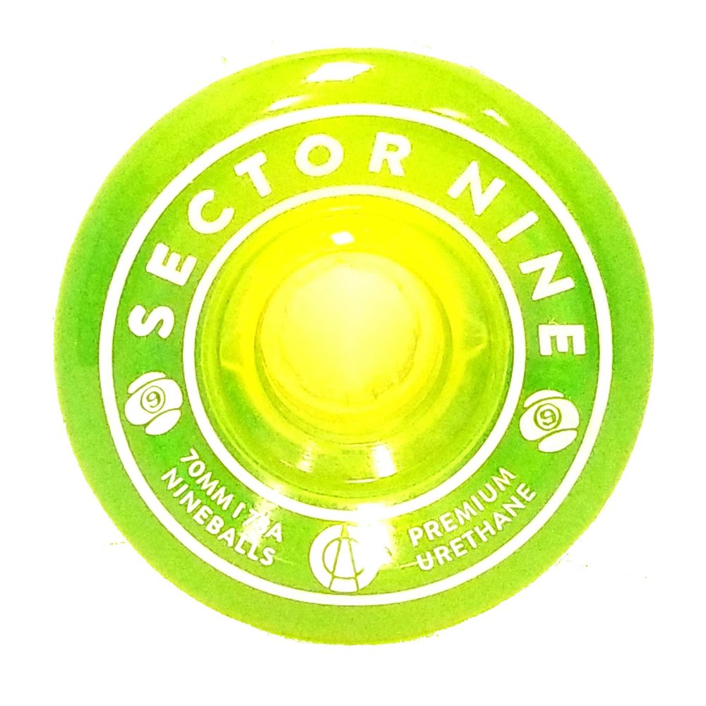 Sector 9 Nineballs Longboard Wheels 70MM 78A Green